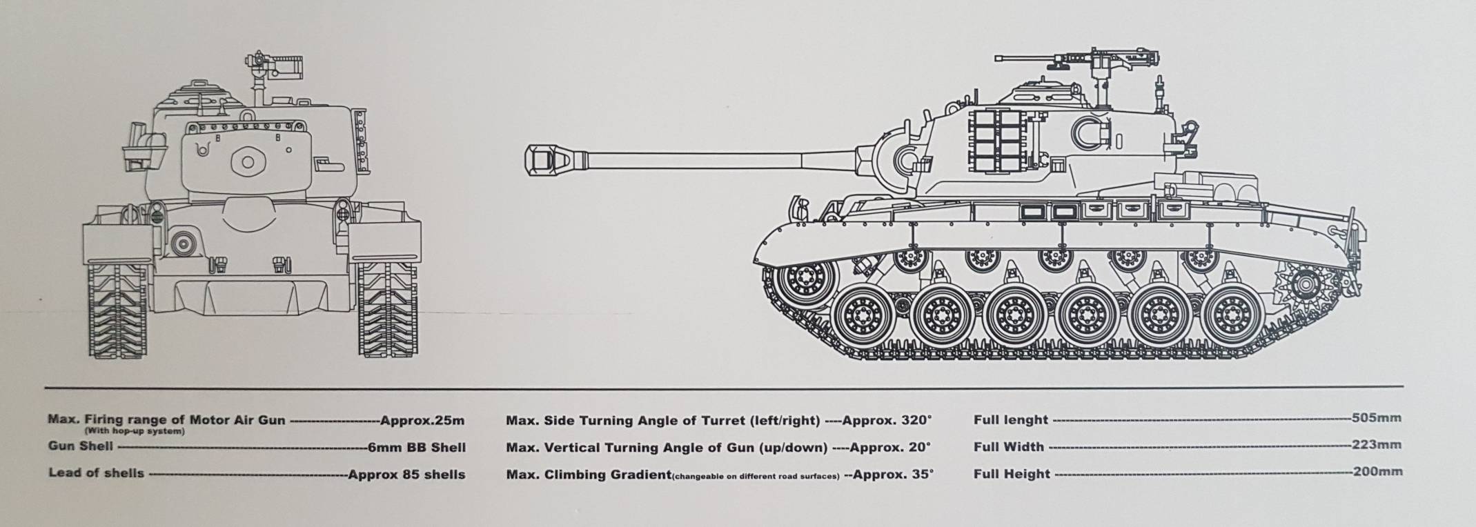 U.S. Medium Tank M26 Pershing (T26E3 Snow Leopard)/(Steel Gear/7.0 Ver.)