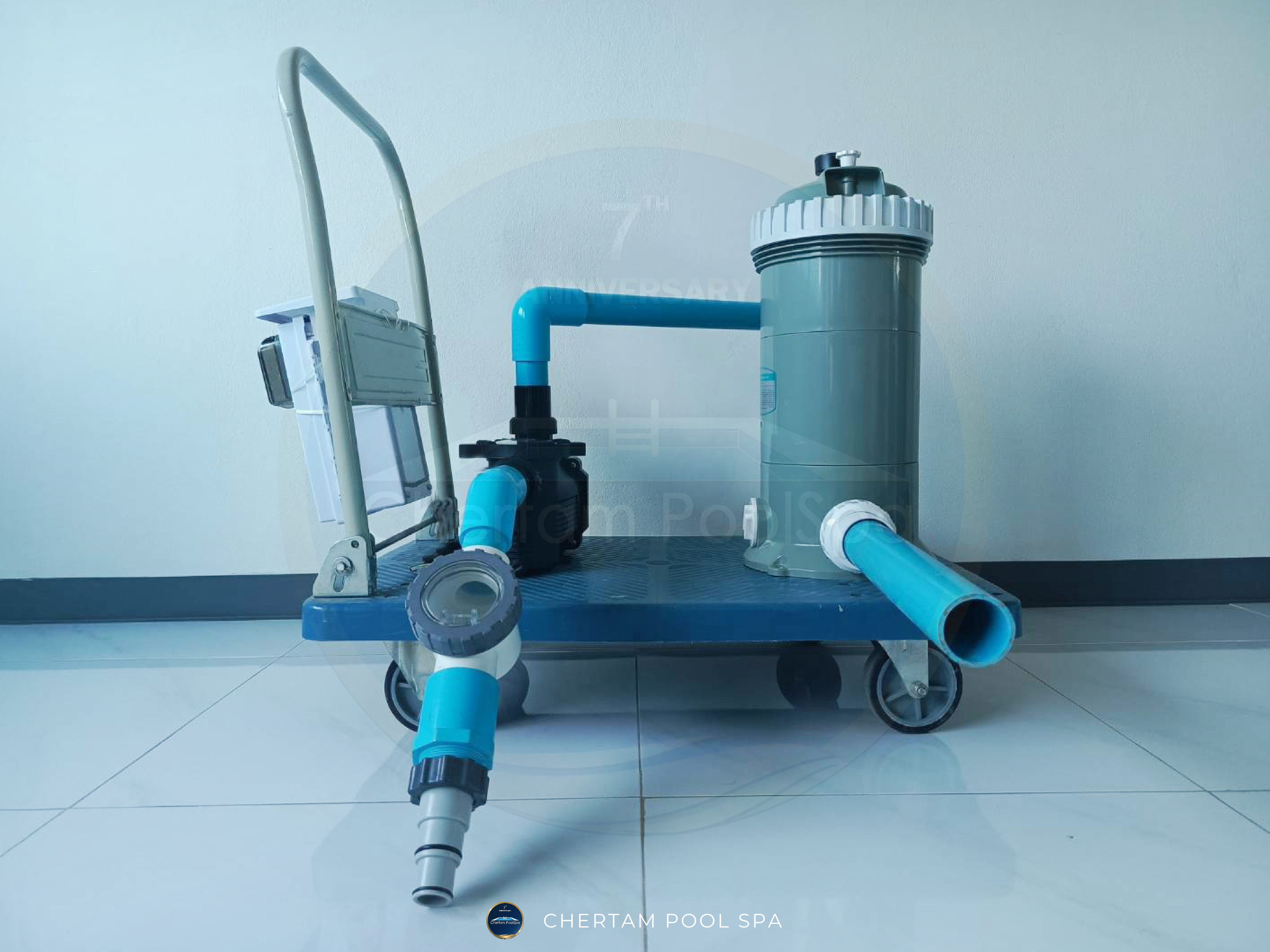 ชุดโมบายทำความสะอาดสระว่ายน้ำ Cartridge Mobile Pool Cleaner