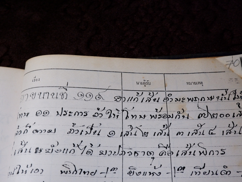 ตำรายาไทยเเผนโบราณ เขียนด้วยลายมือ เล่ม 2 ของ ลพ.อินทร์ เเละ พระอาจารย์นิยม วัดเขาตะเครา จ.เพชรบุรี (Pre-Order สอบถาม)