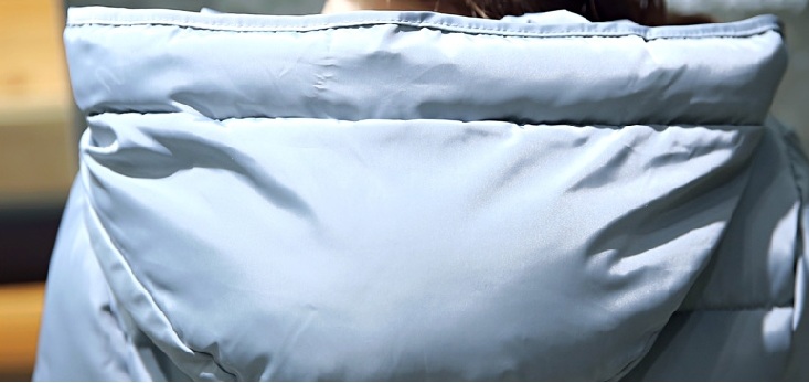 พรีออเดอร์ - เสื้อกันหนาวสไตล์เกาหลีบุนวม Pre - CT728 (สีฟ้า)