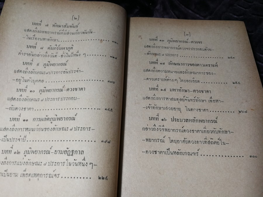 ตำราโหราศาสตร์ฉบับพิเศษ คัมภีร์ทักษาประยุกต์ โดย เทพย์ สาริกบุตร ปกเเข็ง ปี 2502