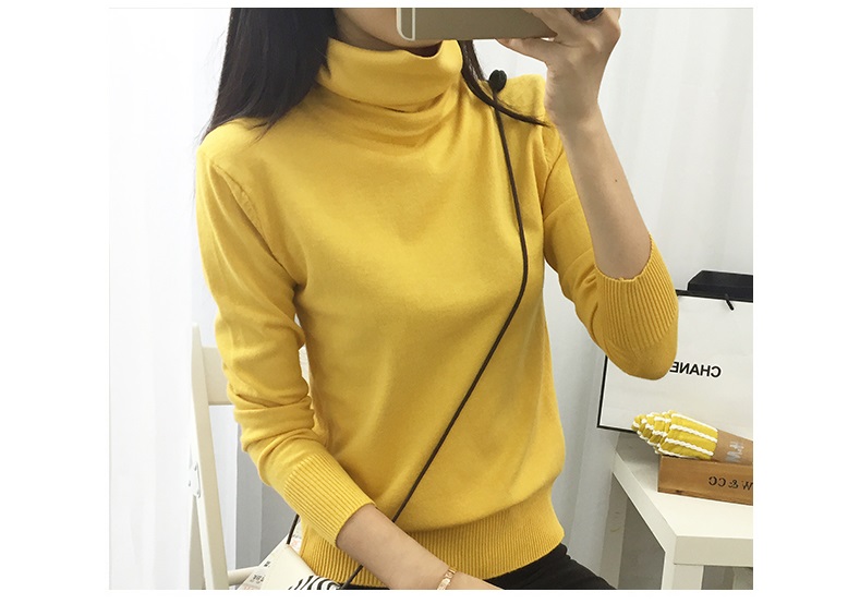 พรีออเดอร์ - เสื้อไหมพรมแขนยาว Pre - ST691 (สีเหลือง)