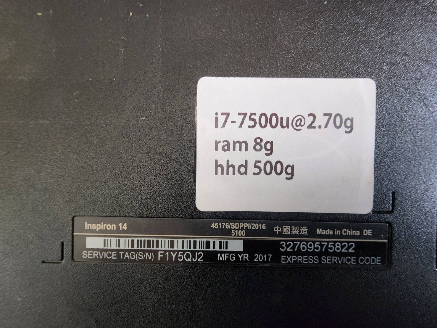 Notebook dell inspiron 5100 มือสอง