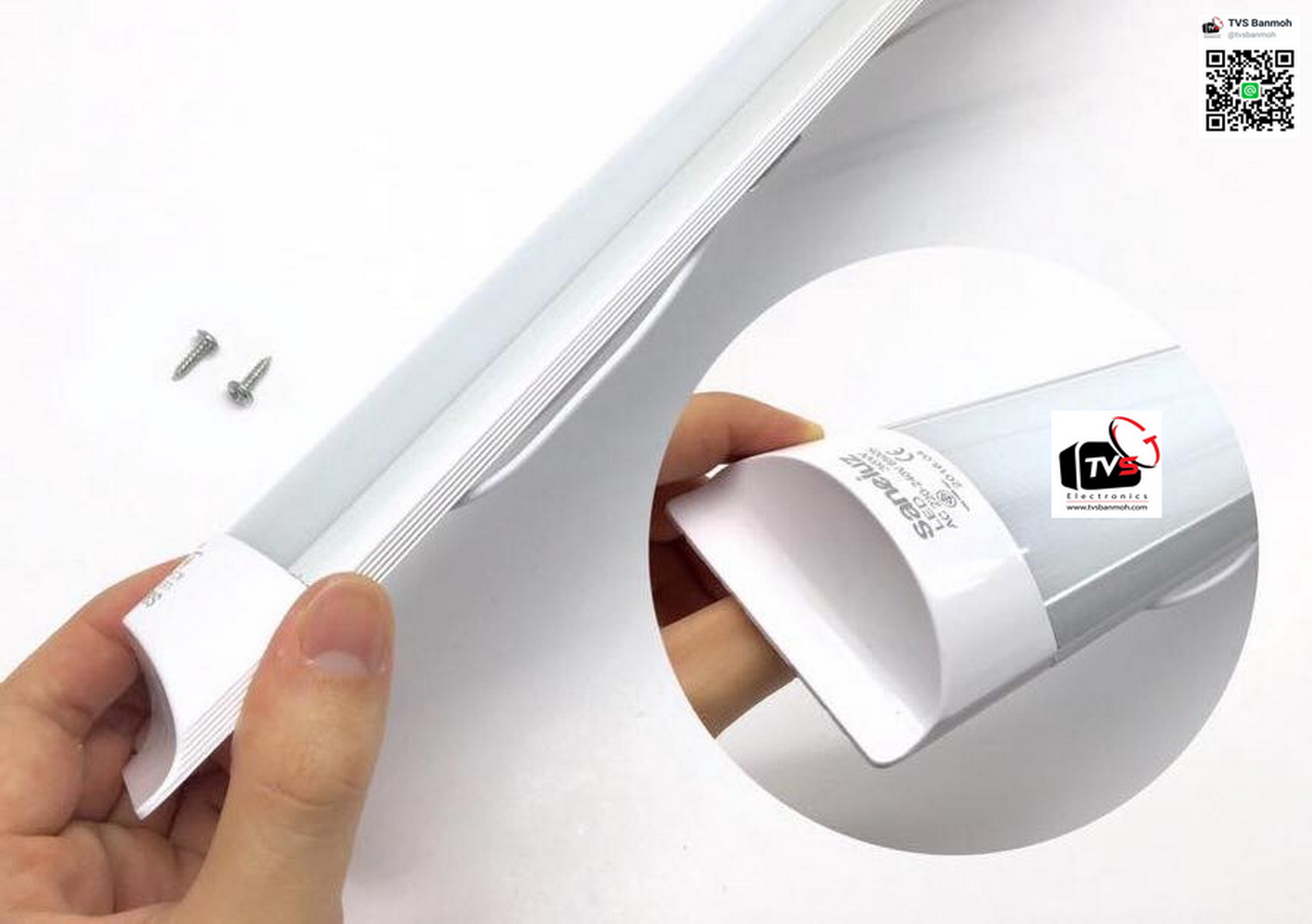 LED ใช้แทนหลอดนีออน หลอดสั้น 9W