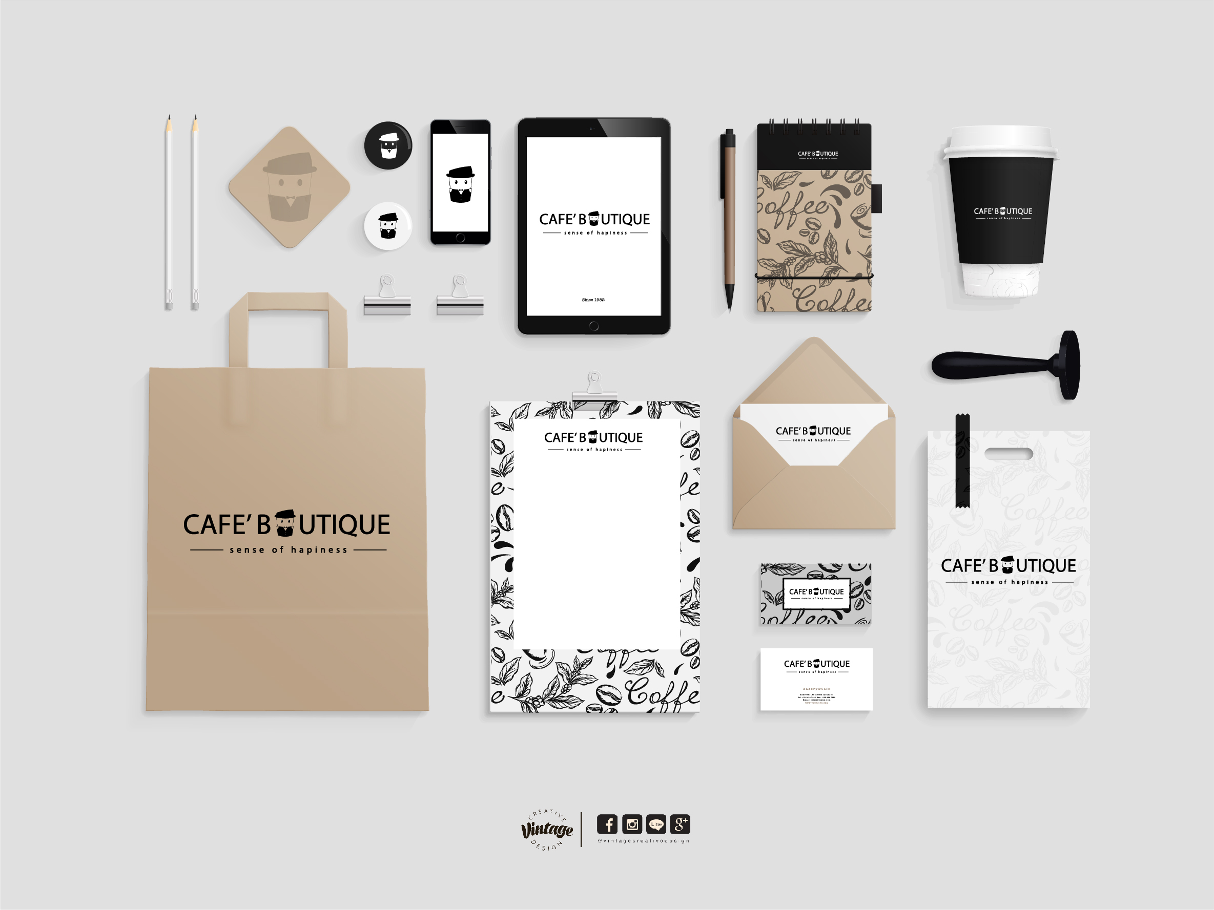 ออกแบบโลโก้ ร้านCafe' Boutique
