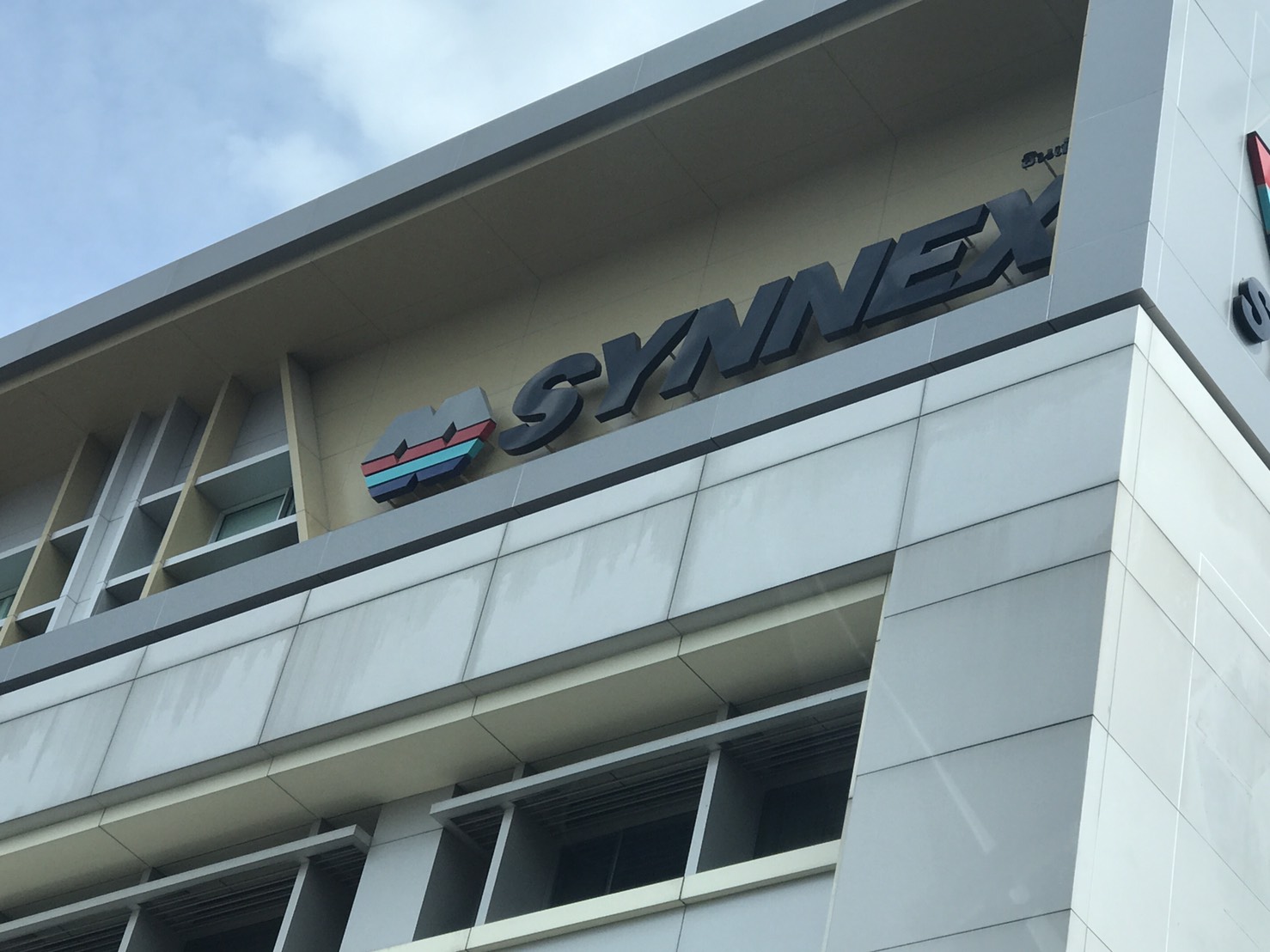 ป้ายบริษัท SYNNEX #อักษรอลูมีเนียม พ่นสี 2k