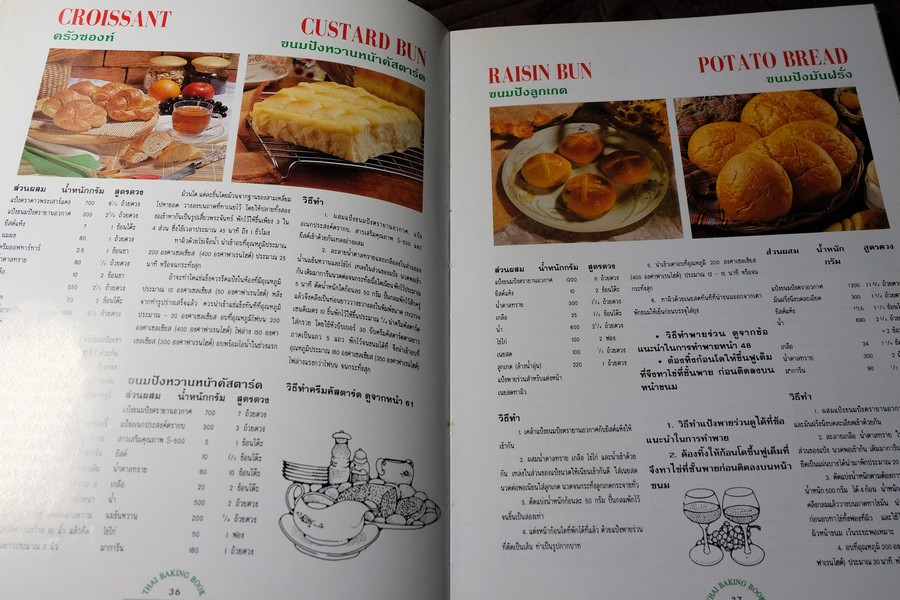 ตำราทำขนม จากเเป้งสาลีไทย โดย บ.อุสาหกรรมเเป้งข้าวสาลีไทย ปกเเข็ง 172 หน้า