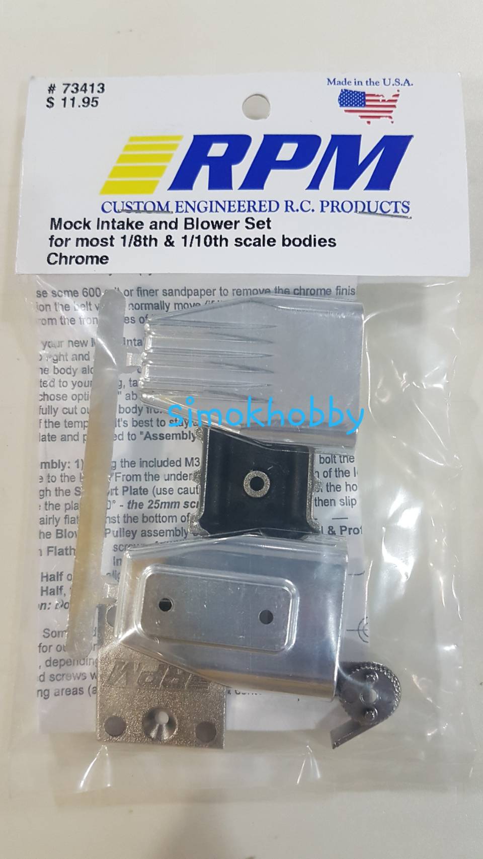 Mock Intake and Blower Set (Chrome)