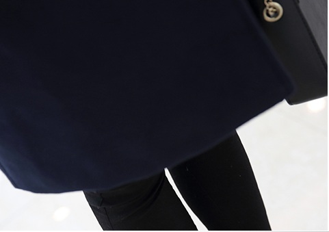 พรีออเดอร์ - เสื้อโค้ทผ้าวูลกันหนาว Pre - CT640 (สีกรม)