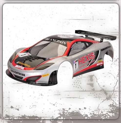 McLaren MP4/12C GT3 Clear Body for 1/8 GT