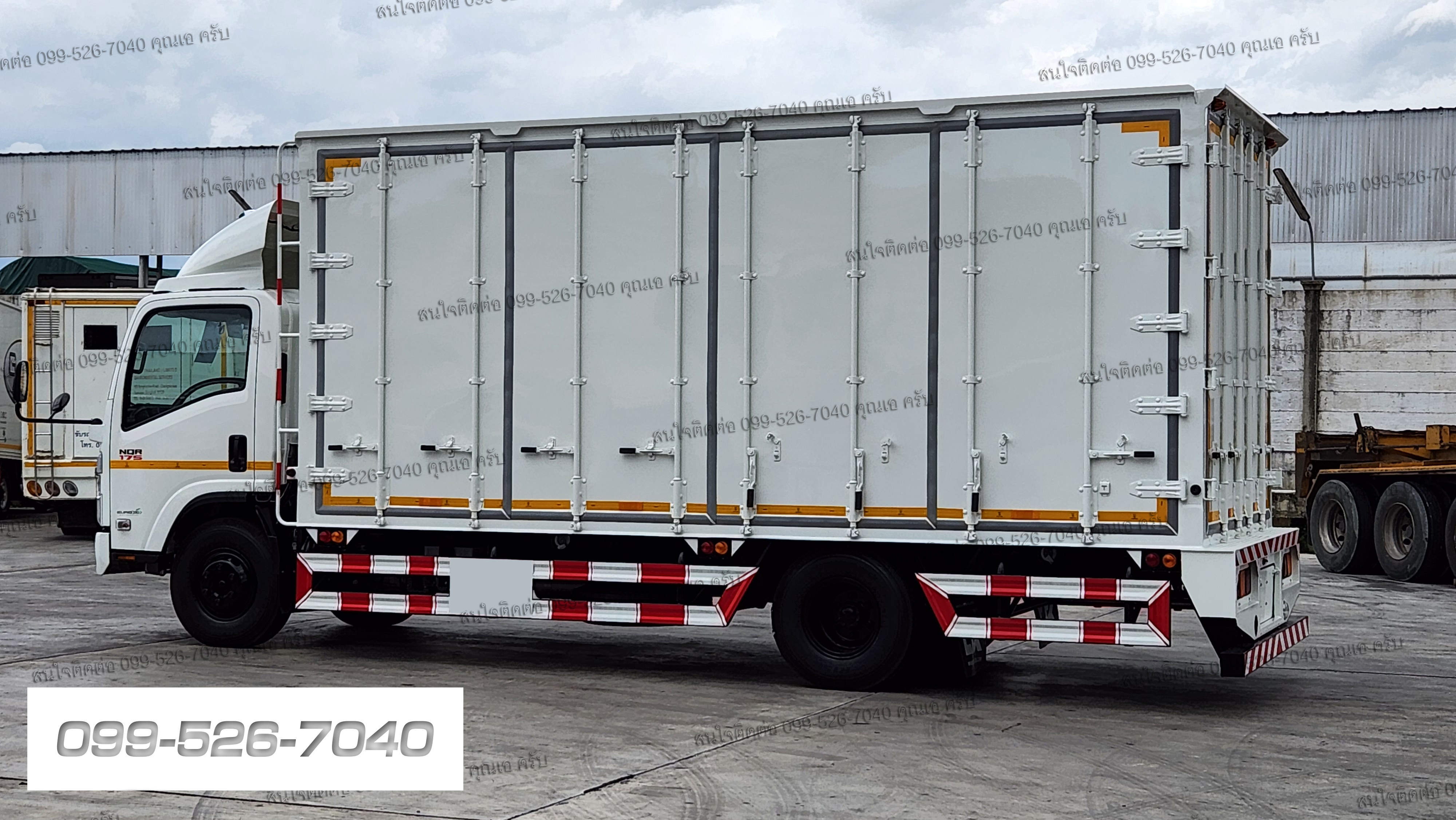 NQR 175 แรงม้า ความยาวแชสซี 5.6 เมตร ติดตั้งตู้ประตู 10 บาน ยูโร3