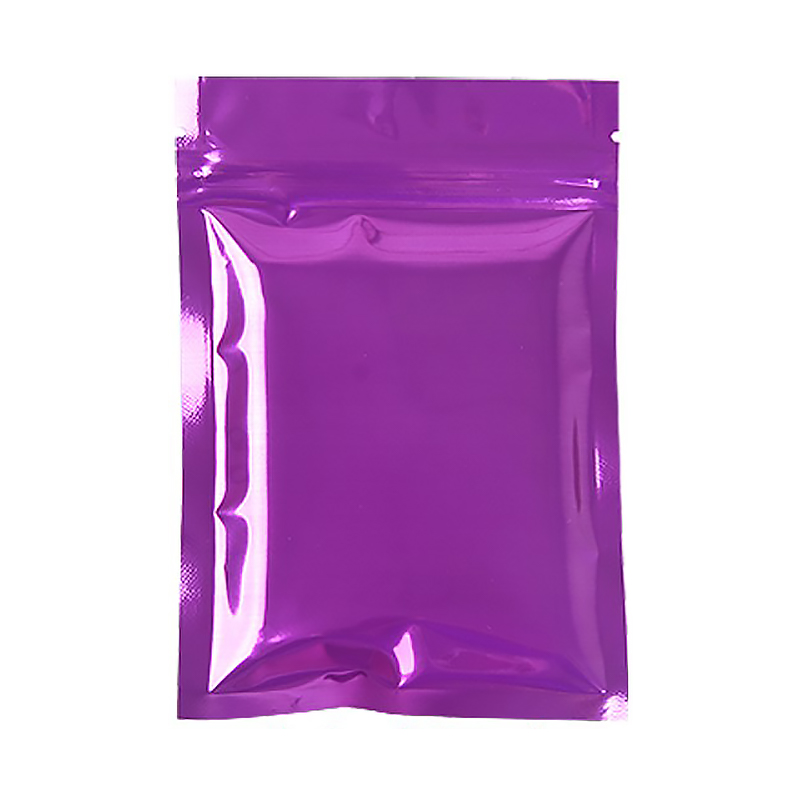 ถุงฟอยล์สี ซิปก้นแบน (เมทัลไลท์)