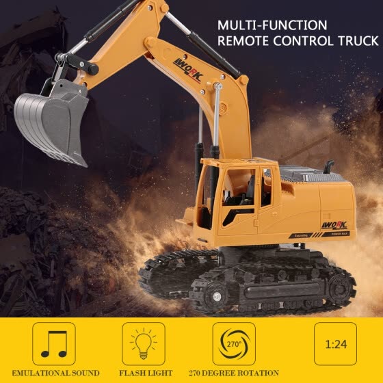 Die-Cast Remote Excavator 8 Channel
