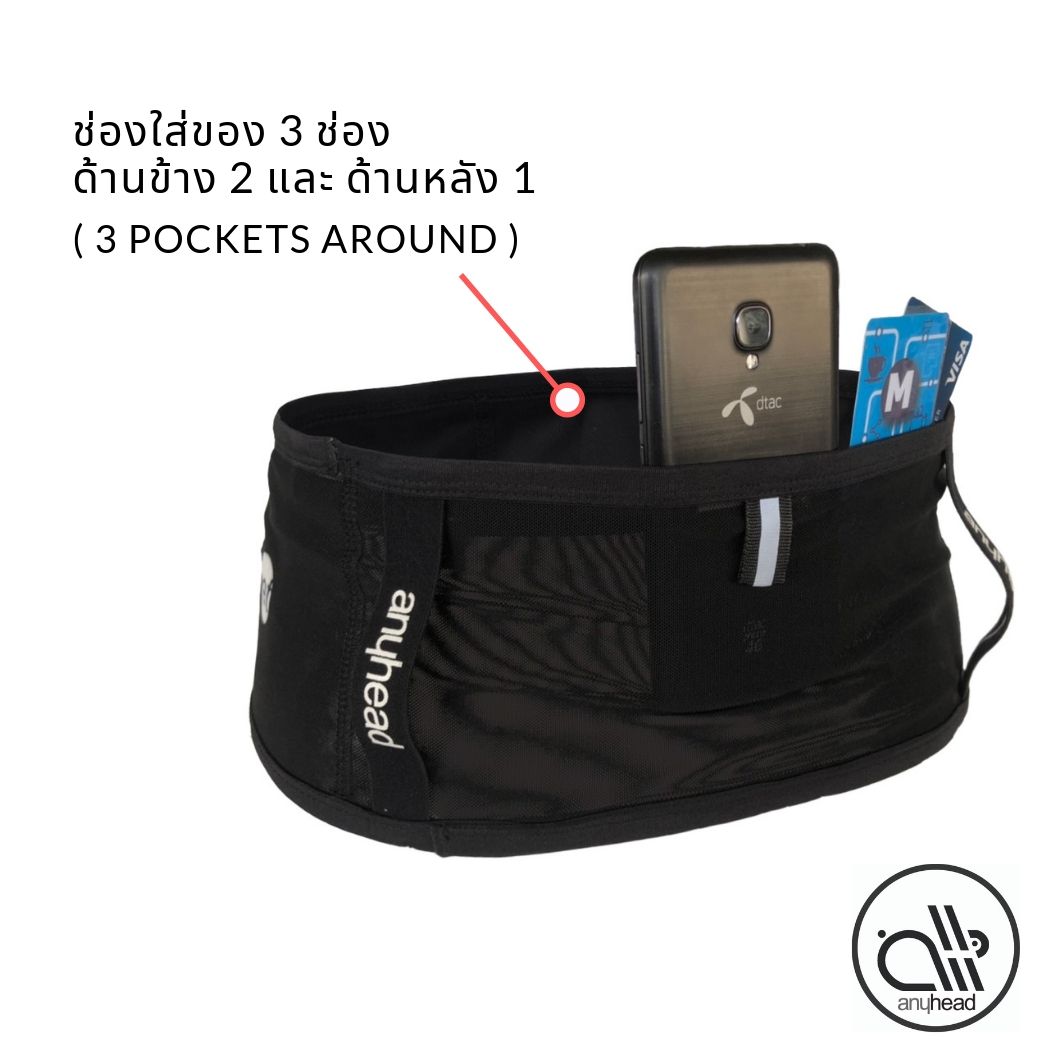 กระเป๋าคาดเอว วิ่งเทรล รุ่น ตาข่าย | anywaist Net by anyhead