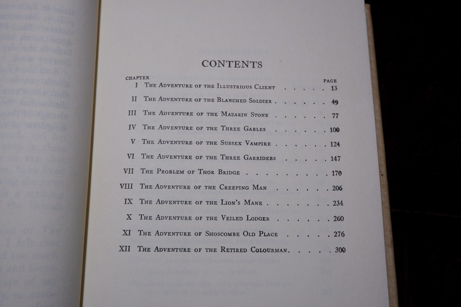 ชุด sherlock holmes by sir artur conan doyle ปกเเข็ง 8 เล่ม ปี 1994 (print in usa)