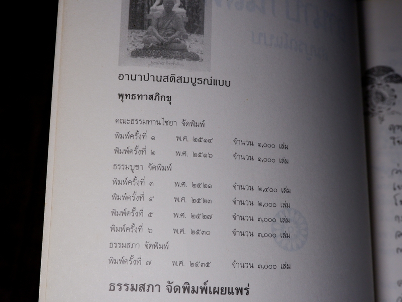 อานาปานสติ สมบูรณ์เเบบ พุทธทาส ภิกขุ โดย ธรรมสภา เล่มใหญ่ ปี 2535