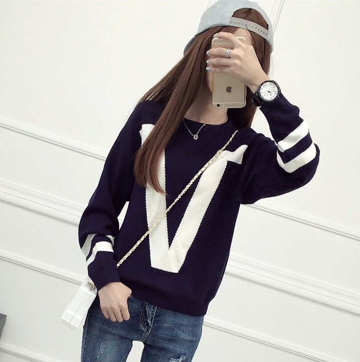 พรีออเดอร์ - เสื้อไหมพรมแฟชั่นแขนยาว Pre - ST792 (สีกรม)