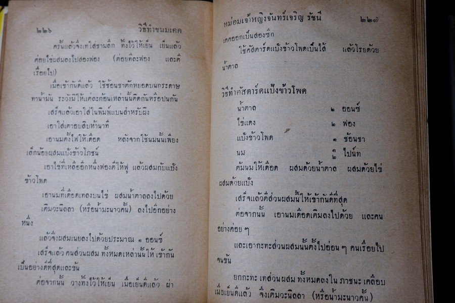 วิธีทำขนมเคค โดย ม.จ.หญิง จันทร์เจริญ รัชนี ปกเเข็ง ปี 2503