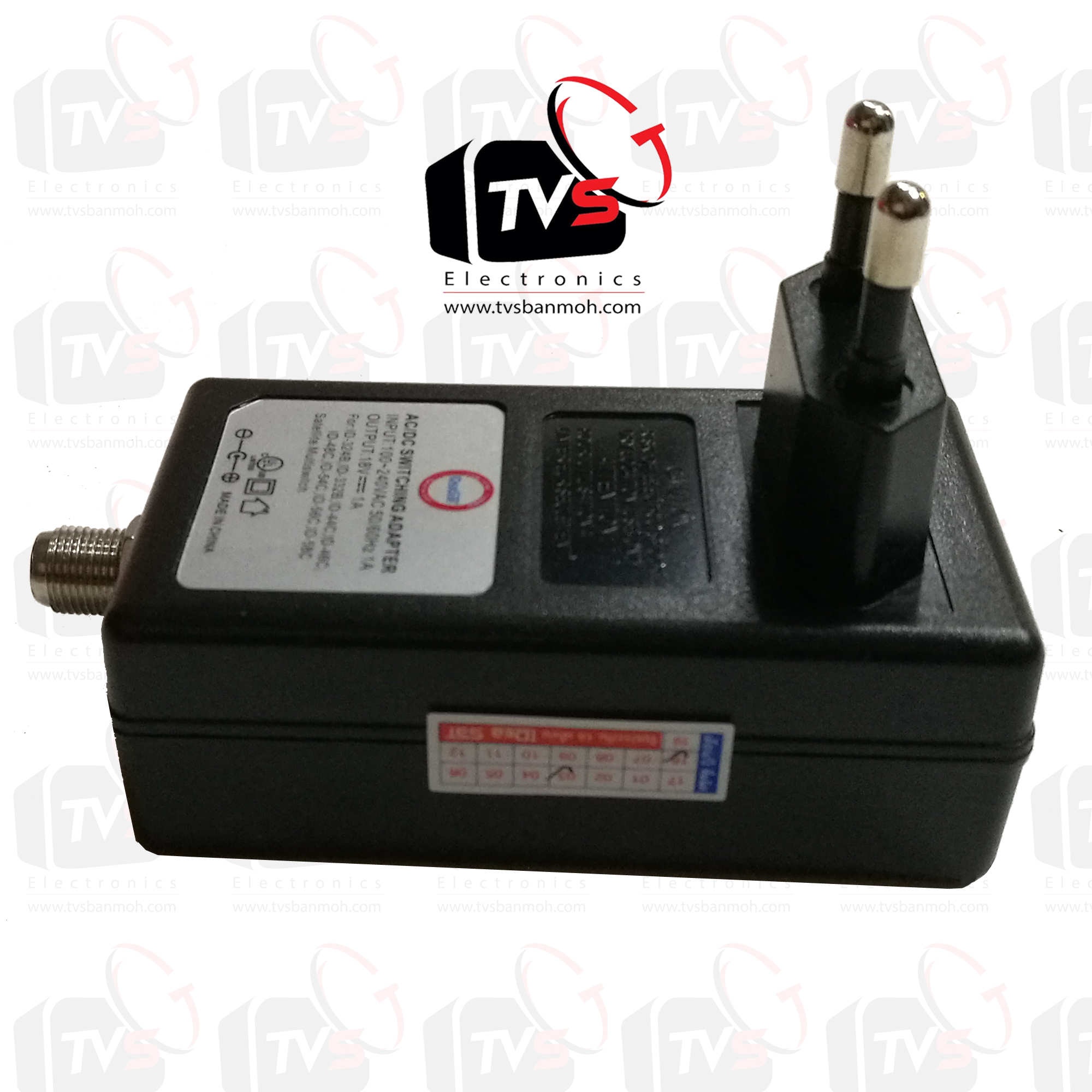 iDeaSat ID-38B Multi-Switch เข้า 3 (V, H, Terr.) ออก 8 สำหรับสัญญาณดาวเทียม Gain15dB พร้อมอะแดปเตอร์18V1A แถม F-Type 11 ชิ้น