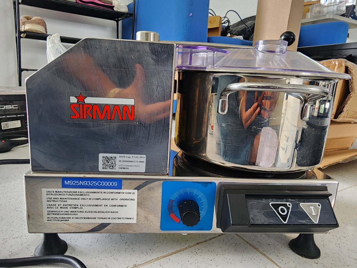 SIRMAN CUTTER WITH SPEED CONTROL SIR1-C4VV เครื่องบดสับอาหาร มือสอง