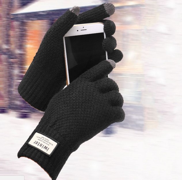 พร้อมส่ง - ถุงมือกันหนาวผู้ชาย GT280 (สีดำ)