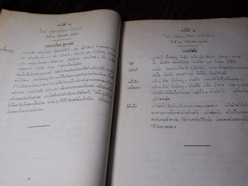วิธีประกอบอาหาร โดย สมาชิกสโมสรวัฒนธรรมหญิง จัดพิมพ์เป็นอนุสรณ์ คุณหญิงวิบูลลักษม์ ชุณหะวัณ ปี 2498