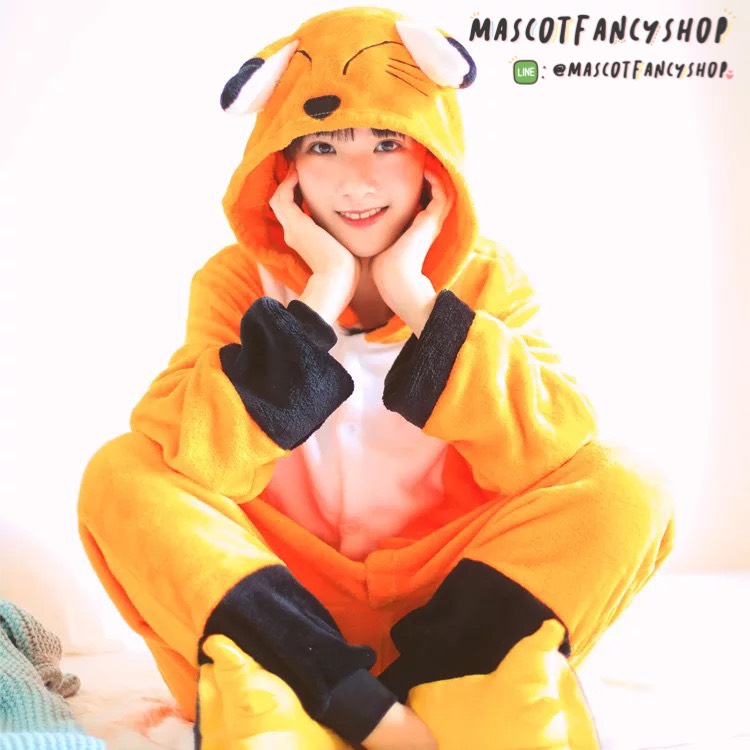 ชุดนอนมาสคอต/แฟนซี ผู้ใหญ่ หมาจิ้งจอก (Fox )