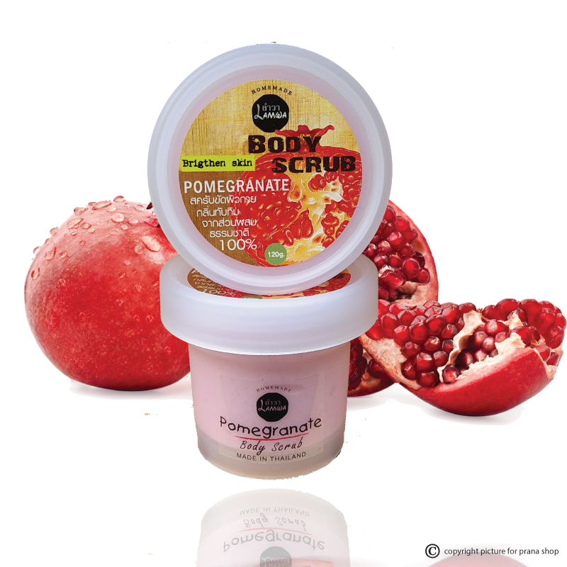 [ทับทิม] Pomegranate Face & Body Cream Scrub ครีมสครับขัดบำรุงผิว 120g.
