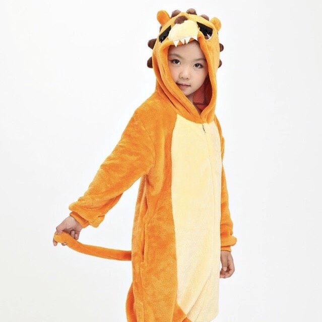 ชุดนอนมาสคอต / แฟนซี เด็ก สิงโต Lion