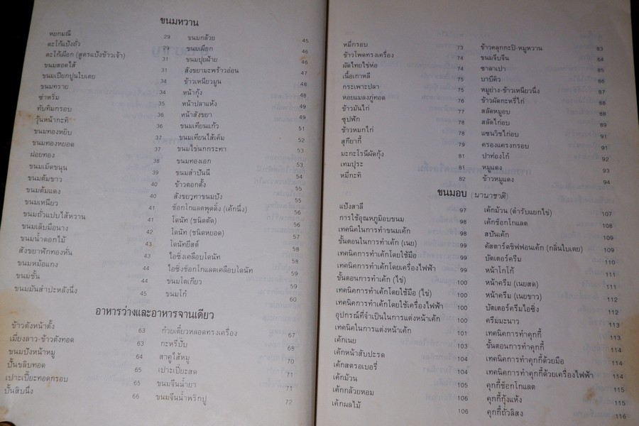 อาหาร-ขนม โดย อ.เสริมพร สาครพันธุ์ ปี 2528