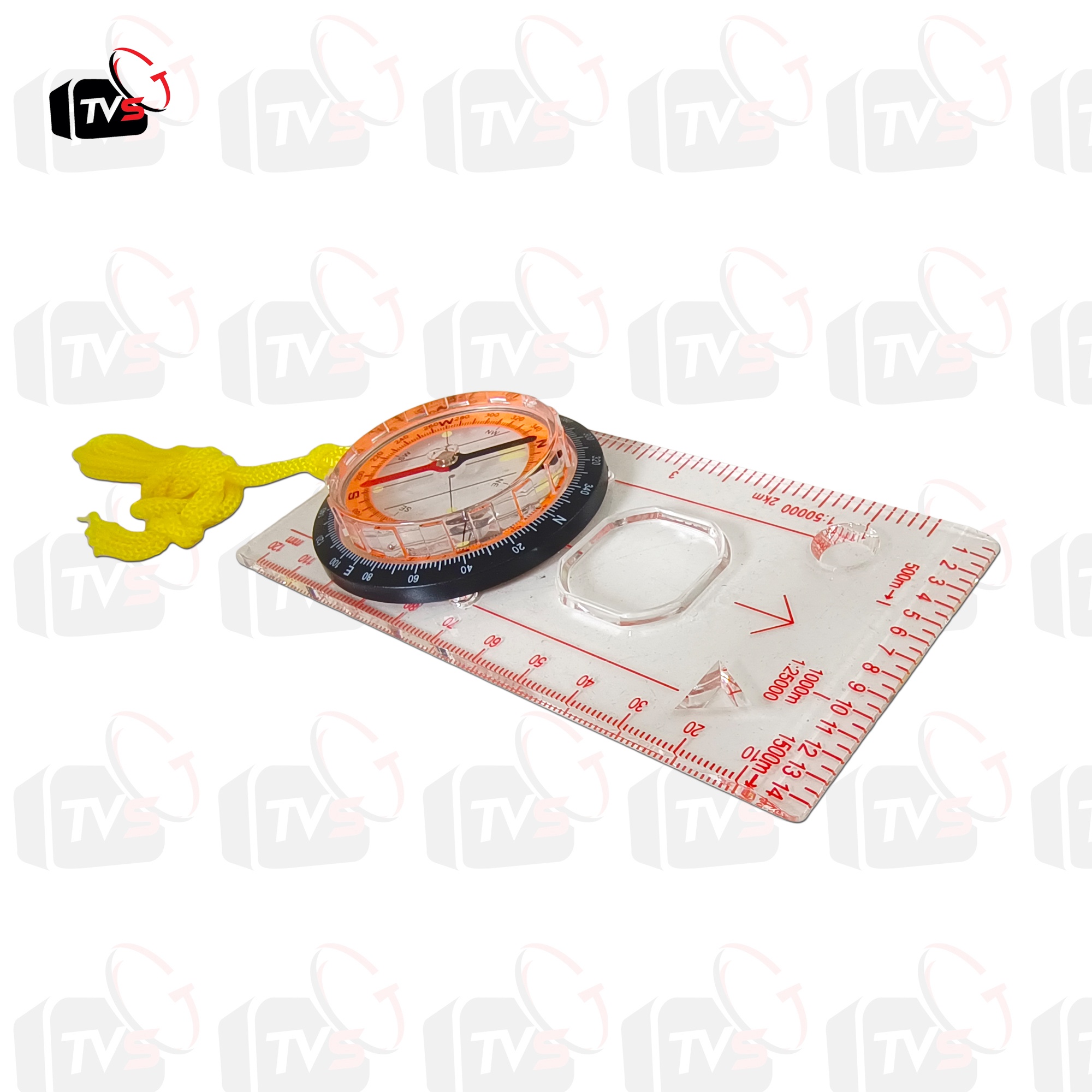 เข็มทิศเดินป่า เข็มทิศ วัดองศา แบบไม้บรรทัด ใช้ตั้งจานได้ ชนิด 360 องศา