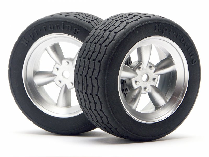 Vintage 5 Spoke Wheel 26mm Matte Chrome (0mm Offset).