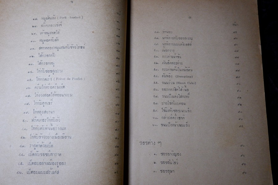 ตำราอาหารคาวหวาน โดย มจ.สิบพันพารเสนอ โสณกุล ปี 2496 (สอบถาม)