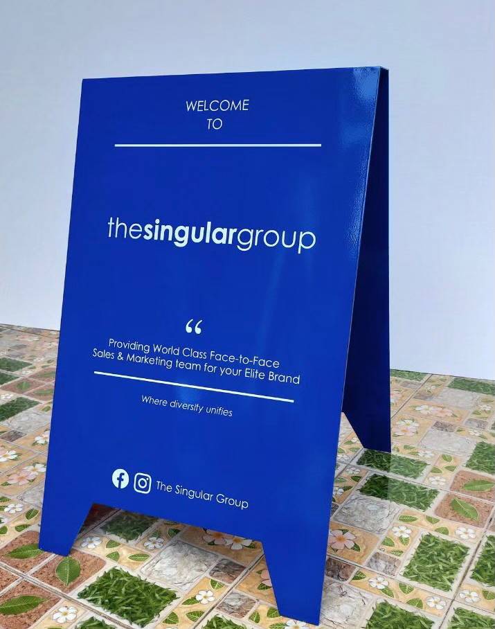 ป้ายตั้งหน้าร้าน ป้ายซิงค์ติดสติ๊กเกอร์ไดคัท