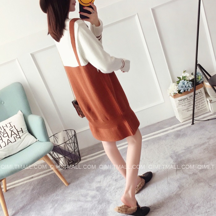 พรีออเดอร์ - เดรสไหมพรม Pre - DT125 (สีน้ำตาล)