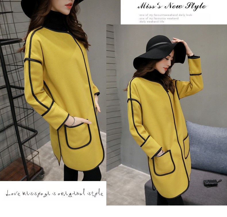 พรีออเดอร์ - เสื้อแจ็คเก็ตสไตล์เกาหลี Pre - CT718 (สีเหลือง)