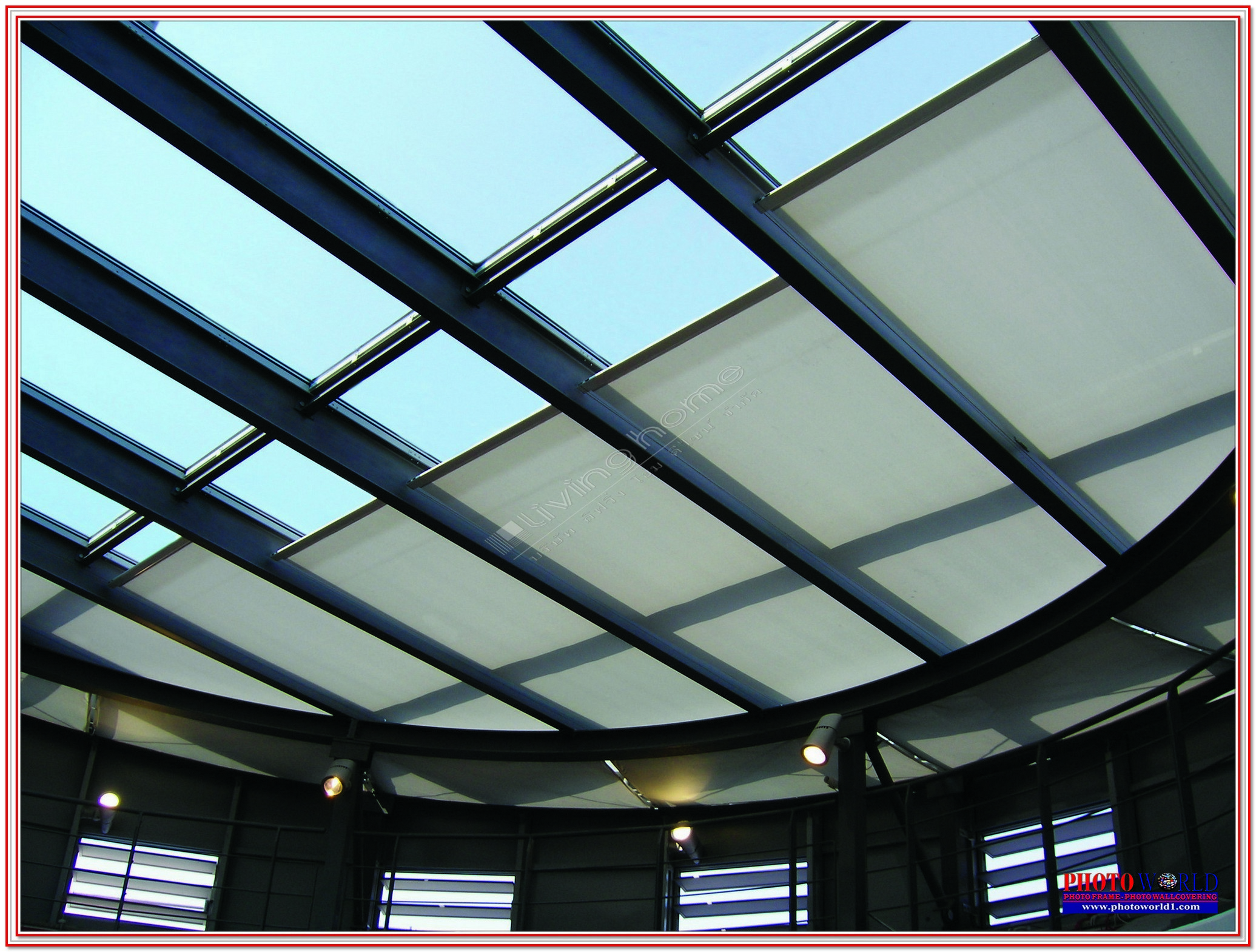 ม่านปรับแสงแนวเอียง(Sky Light Blinds) ผ้าม่าน ม่าน มู่ลี่ มู่ลี่ไม้ ม่านม้วน วอลเปเปอร์ รับติดตั้ง ออกแบบ ราคาถูก ทุกประเภท ทุกรูปแบบ