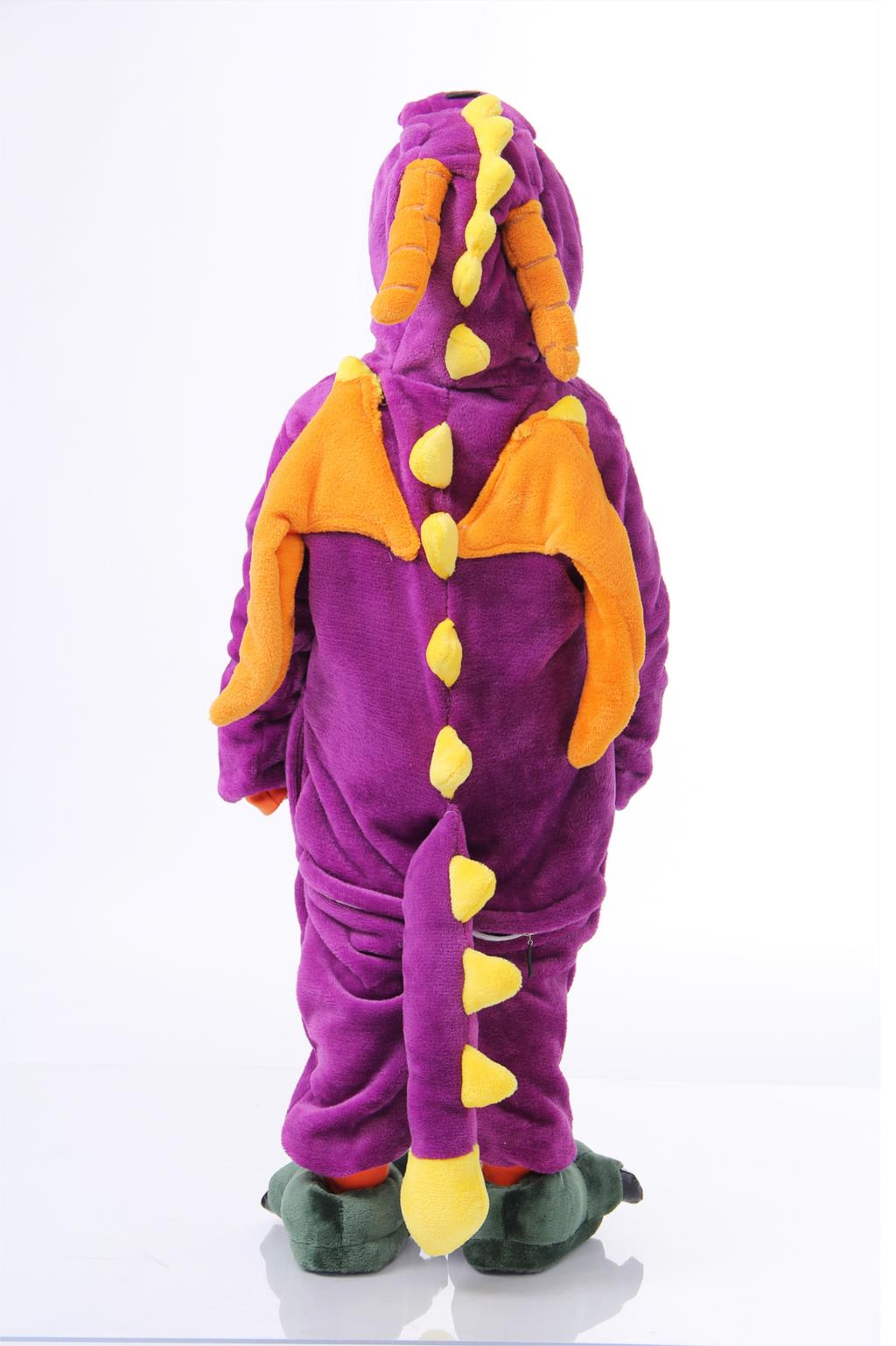 ชุดนอนมาสคอต / แฟนซี เด็ก มังกรม่วง (purple dragon)