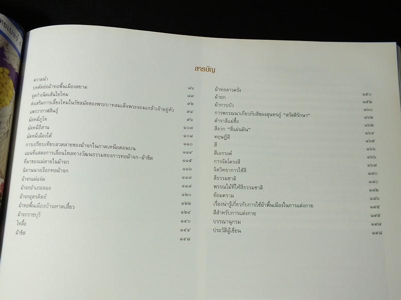ผ้าทอพื้นเมืองสยาม โดย สมพงษ์ ทิมเเจ่มใส จัดพิมพ์เป็นอนุสรณ์ นางทวีวรรณพร ทิพย์รัตน์ ปกแข็ง ปี 2545