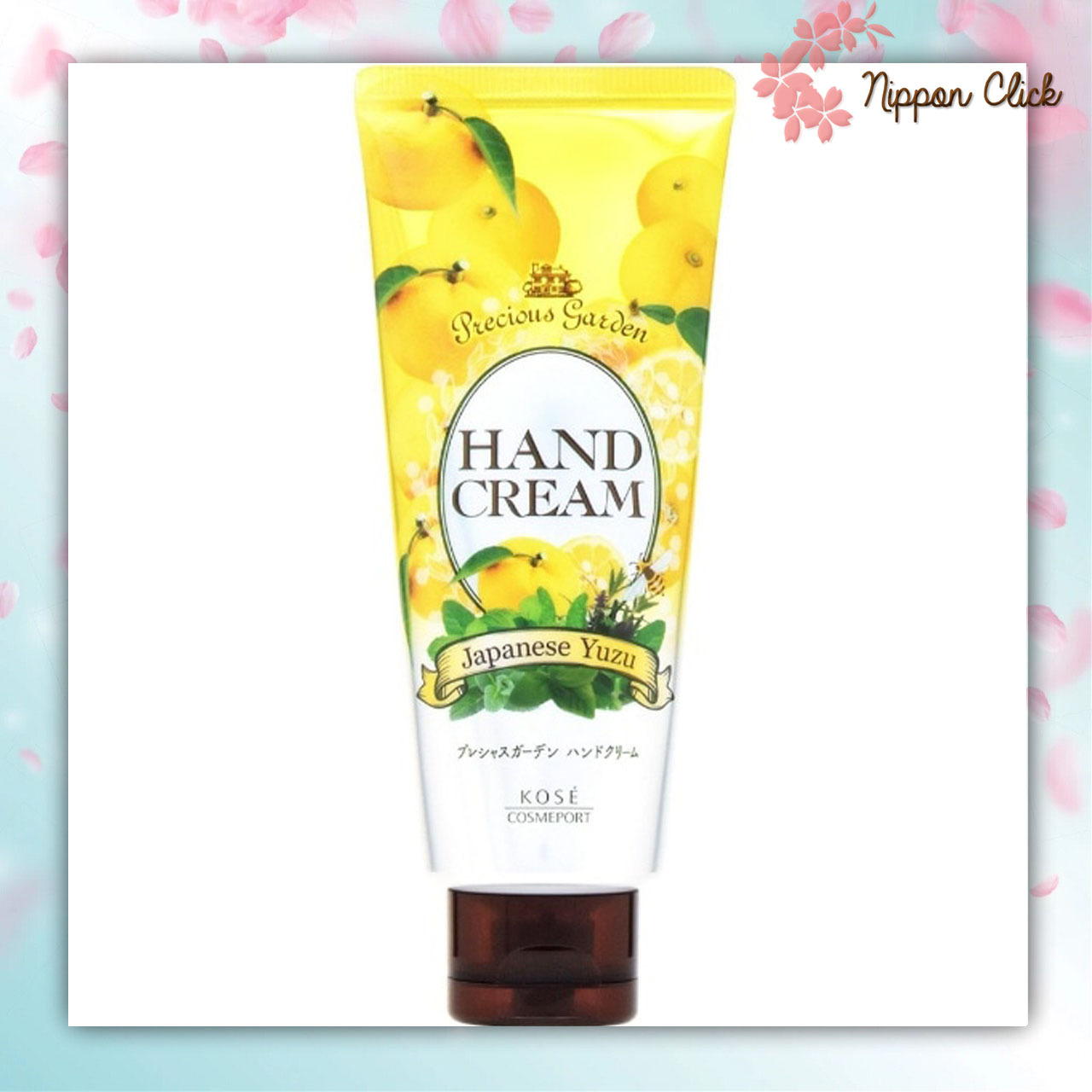 Kose precious garden Japanese Yuzu ครีมทามือ hand cream สีส้ม กลิ่นเจแปนนีส ยูซุ ขนาด 70 กรัม ครีมบำรุงมือ ของแท้ นำเข้าจากญี่ปุ่น