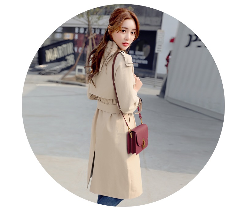 พร้อมส่ง - Trench Coat เสื้อโค้ททรงยาว CT210 (สีเบจ)