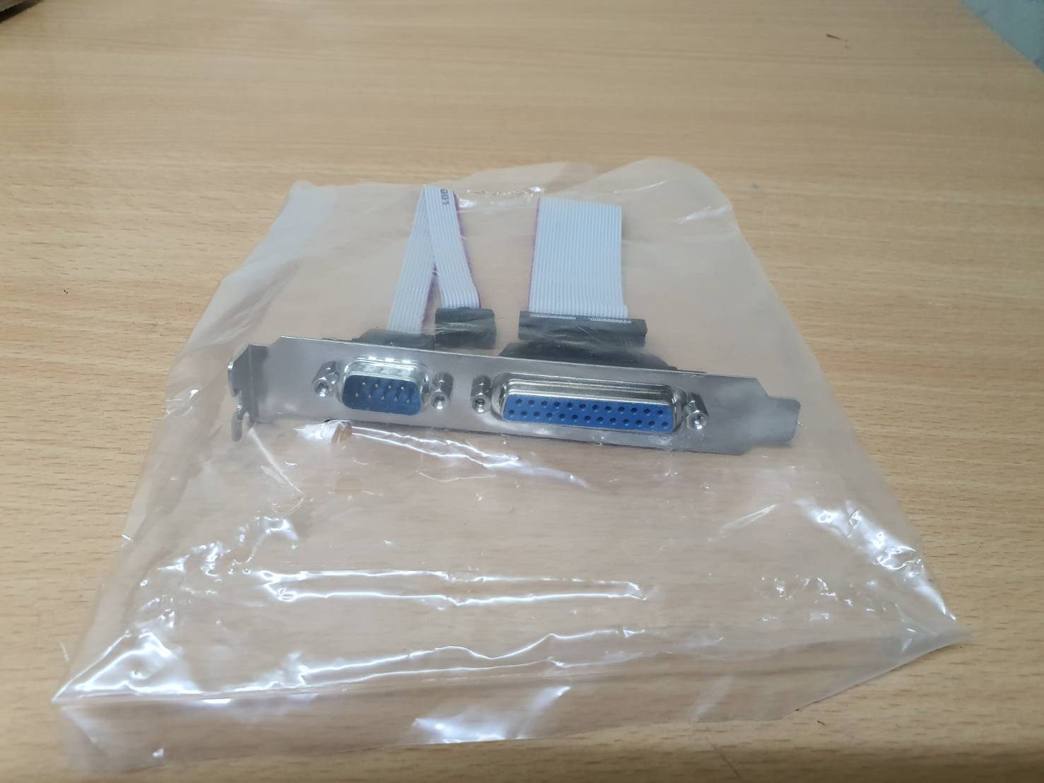 PARALLEL LPT Printer COM Serial Port สายไฟ Bracket RS232