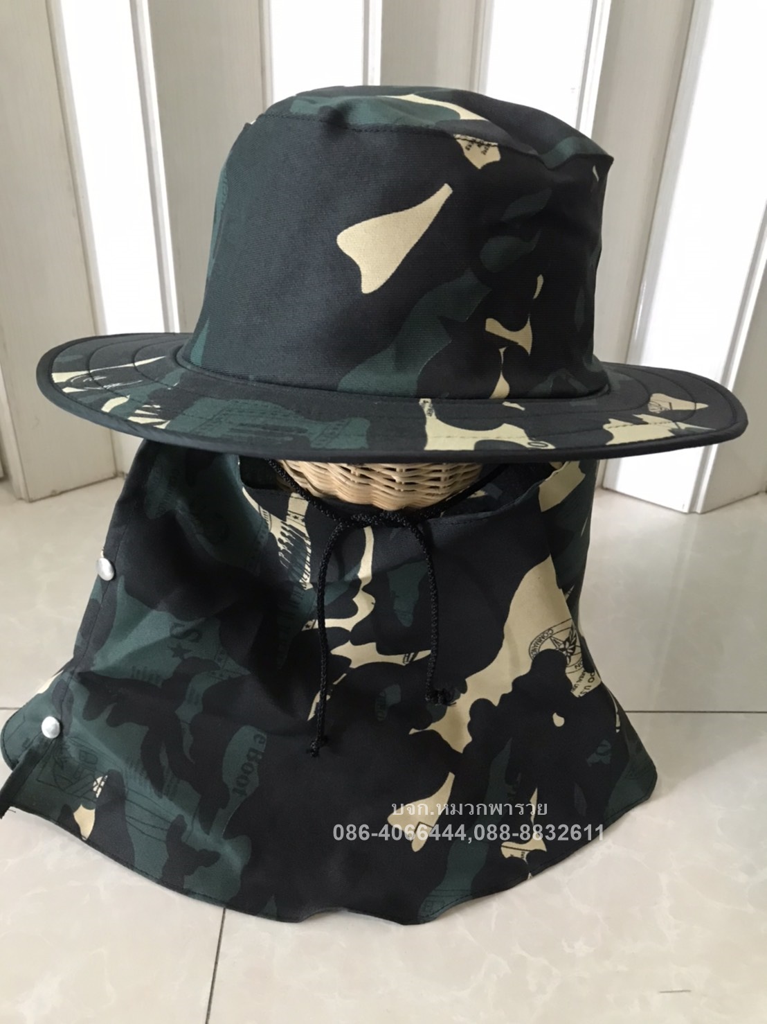 หมวกคลุมหน้าเกรดA ลายทหาร