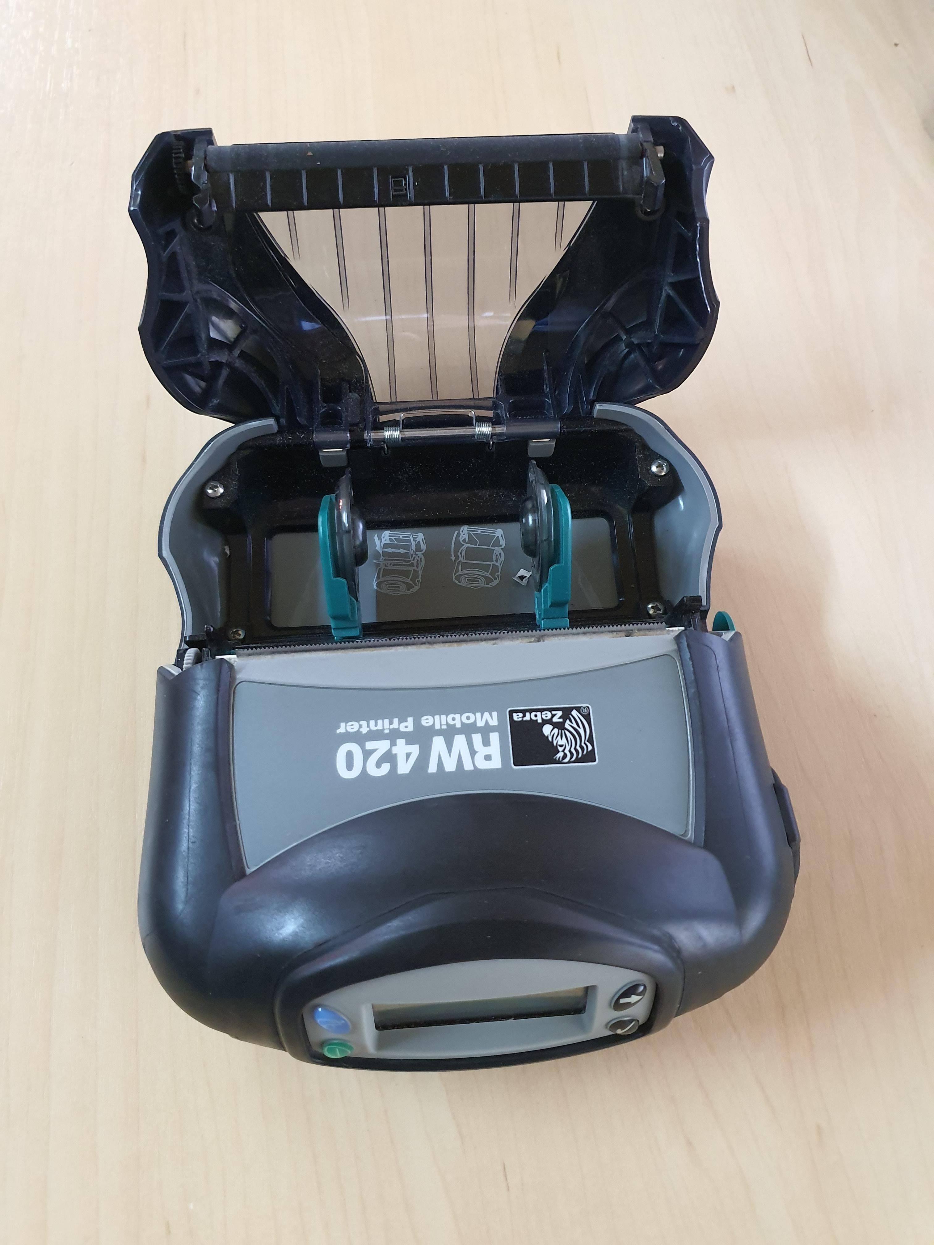 เครื่องพิมพ์บาร์โค้ดแบบพกพา Zebra RW420 Mobile Printer มือสอง(WireLess Wifi)