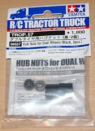 Hub Nuts for Dual Wheels (Black, 2pcs.)