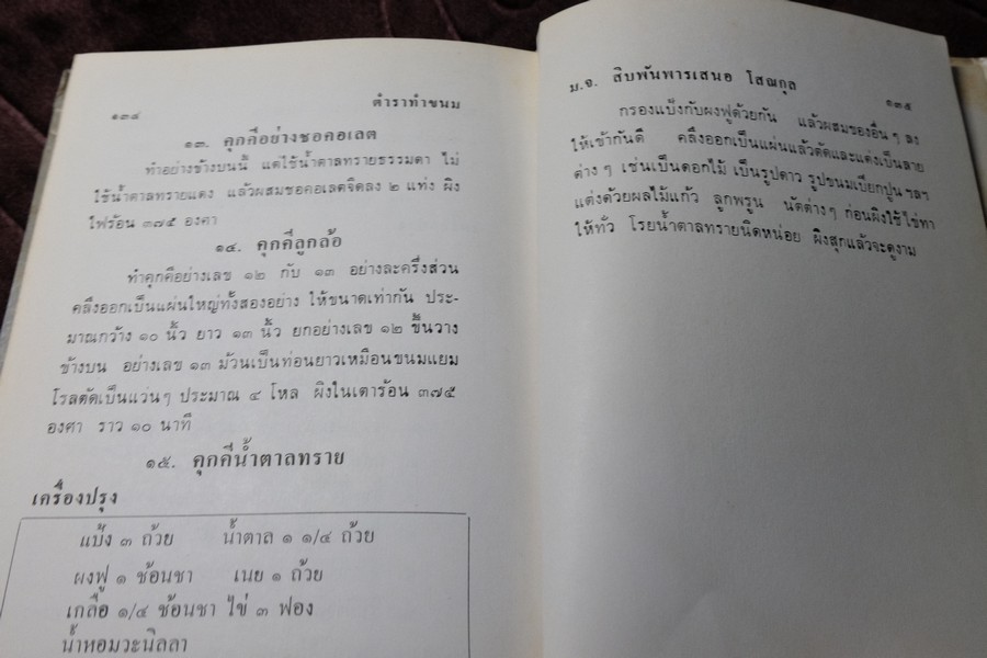 ตำราทำขนม สำหรับเลี้ยงน้ำชา เเละขนมปังปรุงต่างๆ ม.จ.สิบพันพารเสนอ โสณกุล ปกเเข็ง