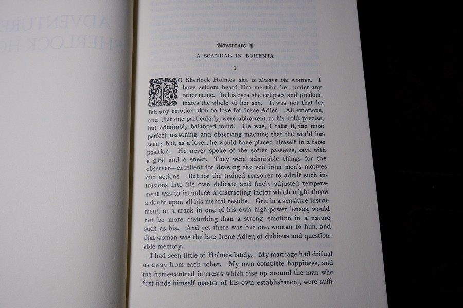 ชุด sherlock holmes by sir artur conan doyle ปกเเข็ง 8 เล่ม ปี 1994 (print in usa)