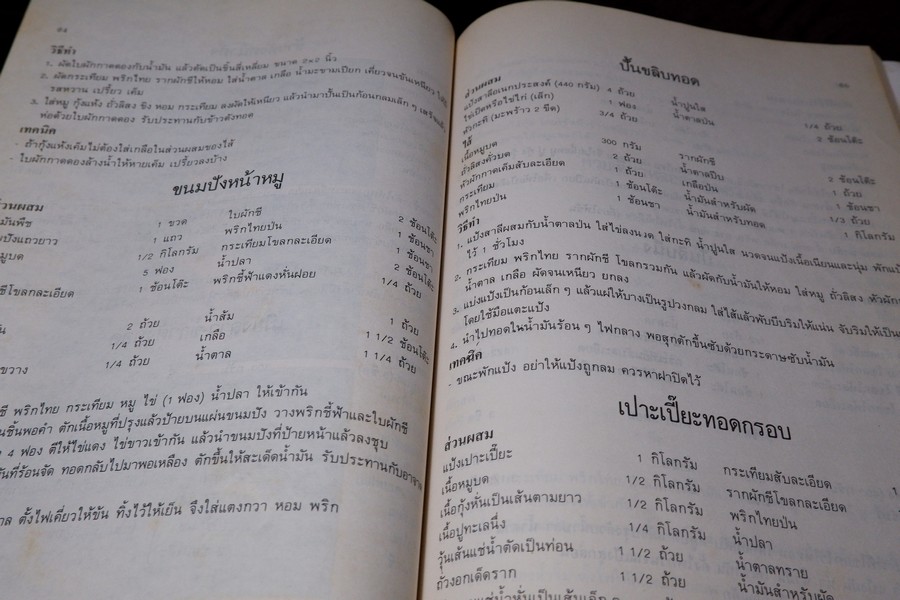 อาหาร-ขนม โดย อ.เสริมพร สาครพันธุ์ ปี 2528