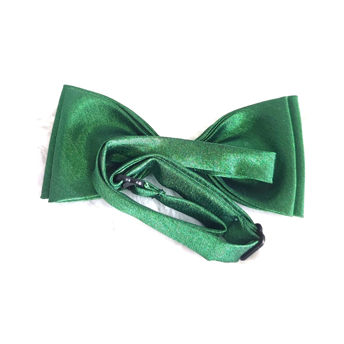 BT244 (3) - Emerald 3- หูกระต่าย ผ้าไหมเทียม สีเขียวปีกแมลงทับ Premium Quality+++