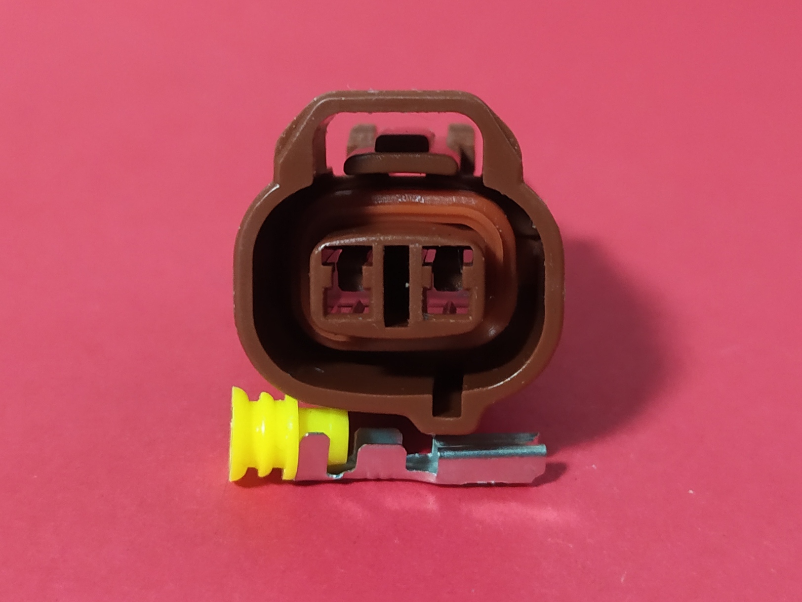 2 พิน น้ำตาล #0033 ร่องขวา